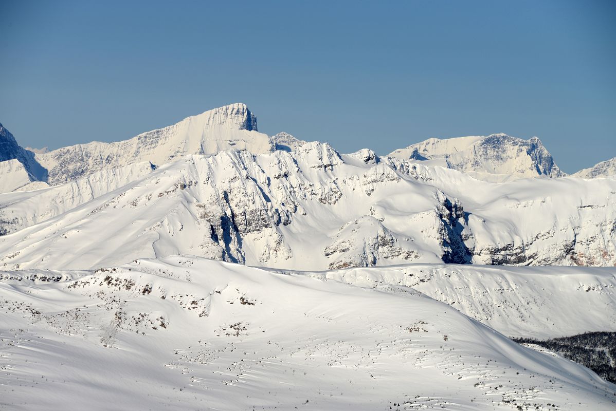 09P Foster Peak, Hewitt Peak From Lookout Mountain At Banff Sunshine Ski Area